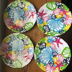Lilly Pulitzer Melamine Plates - Set of 4